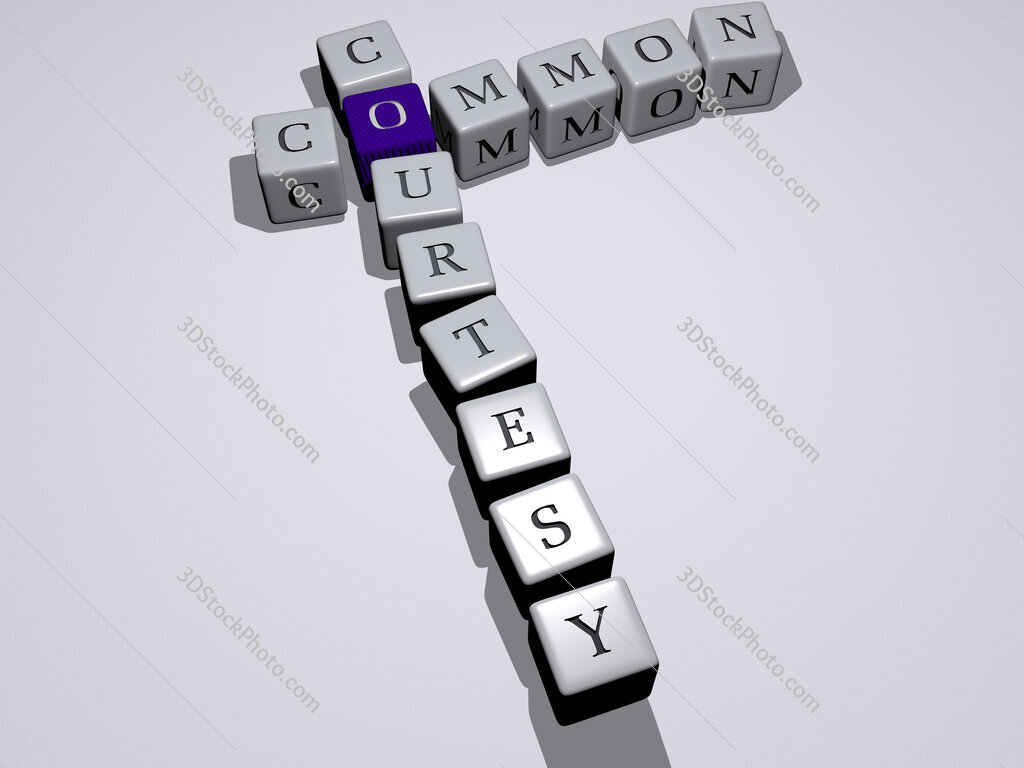 common courtesy crossword by cubic dice letters