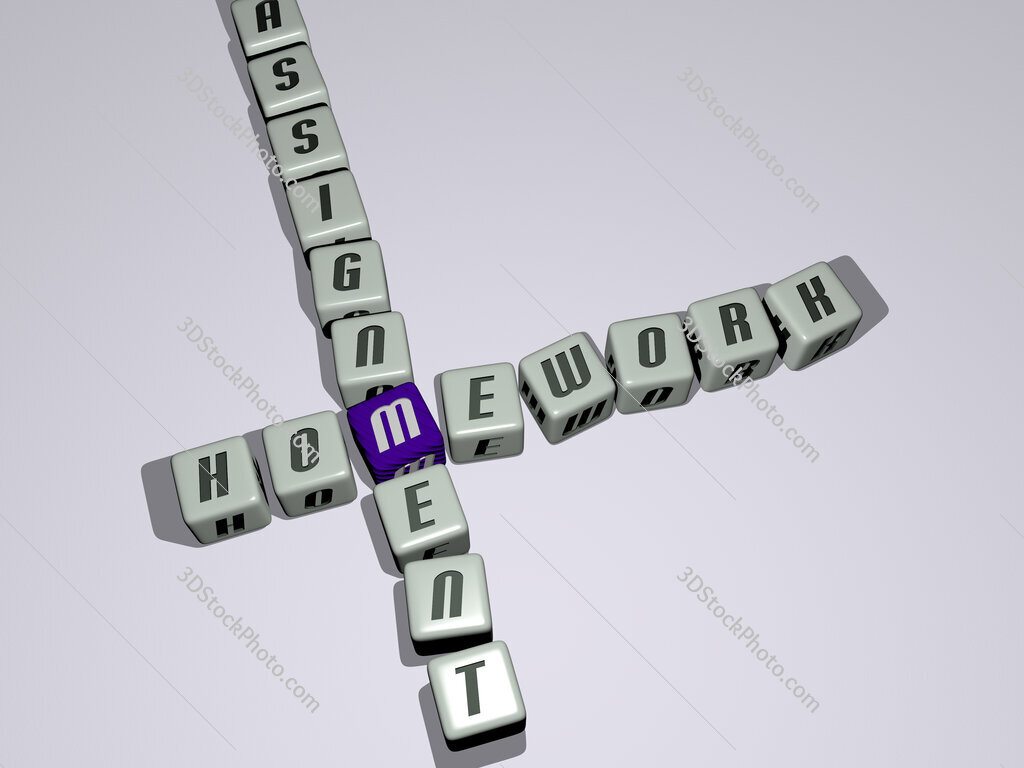homework assignment crossword by cubic dice letters