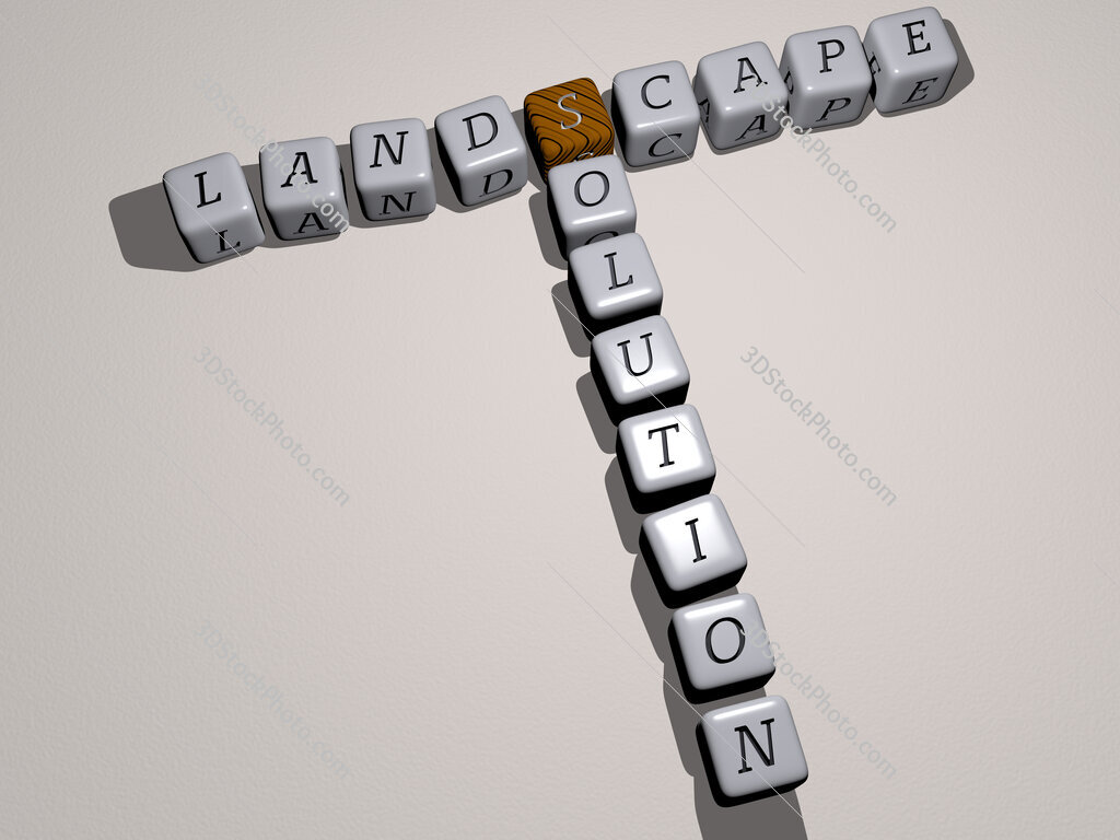 landscape solution crossword by cubic dice letters