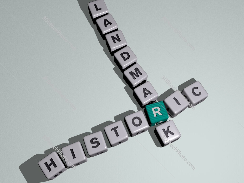 historic landmark crossword by cubic dice letters
