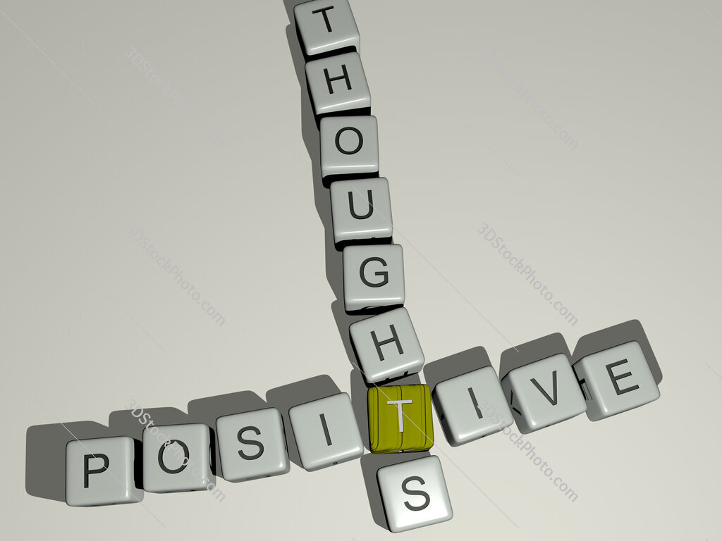 positive thoughts crossword by cubic dice letters