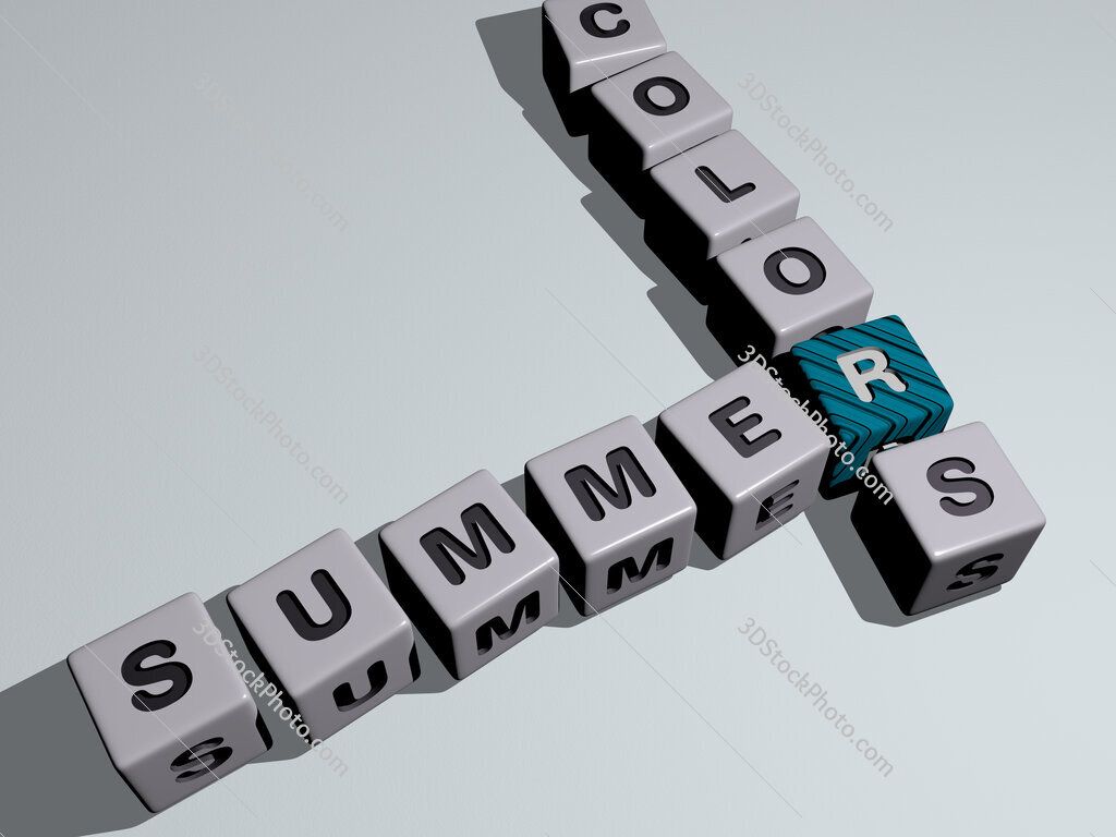 summer colors crossword by cubic dice letters