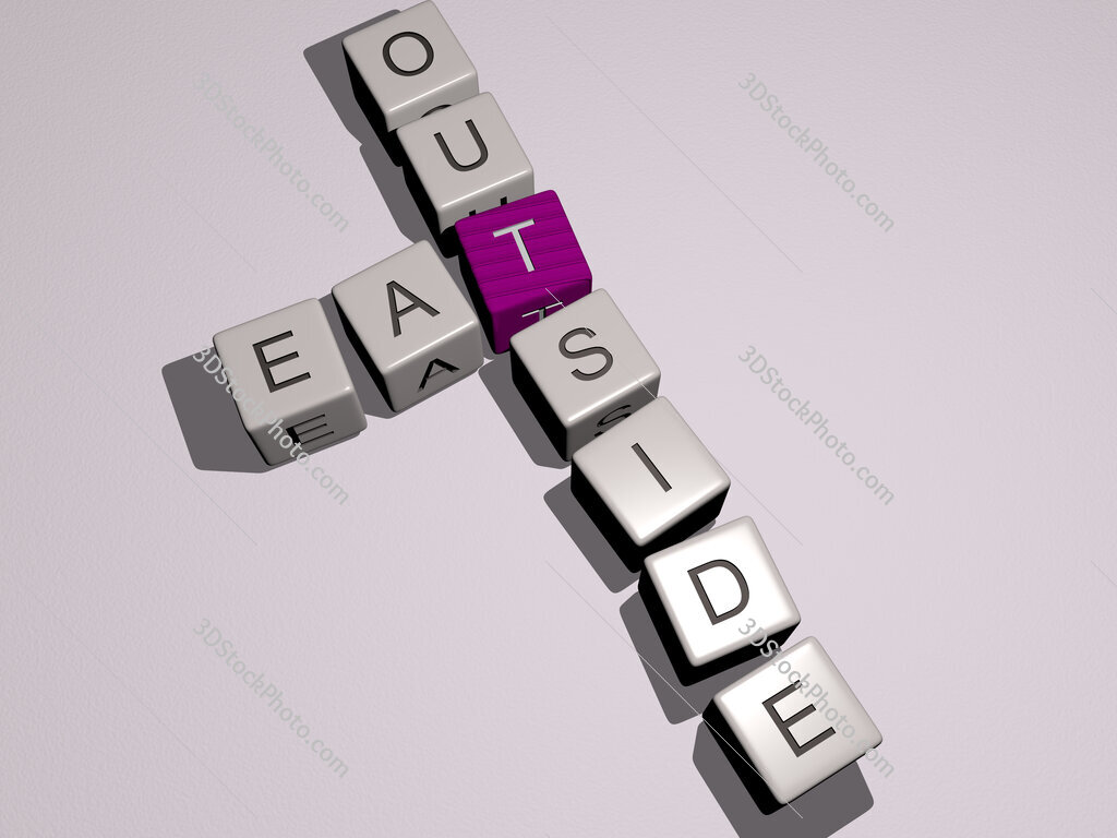 eat outside crossword by cubic dice letters