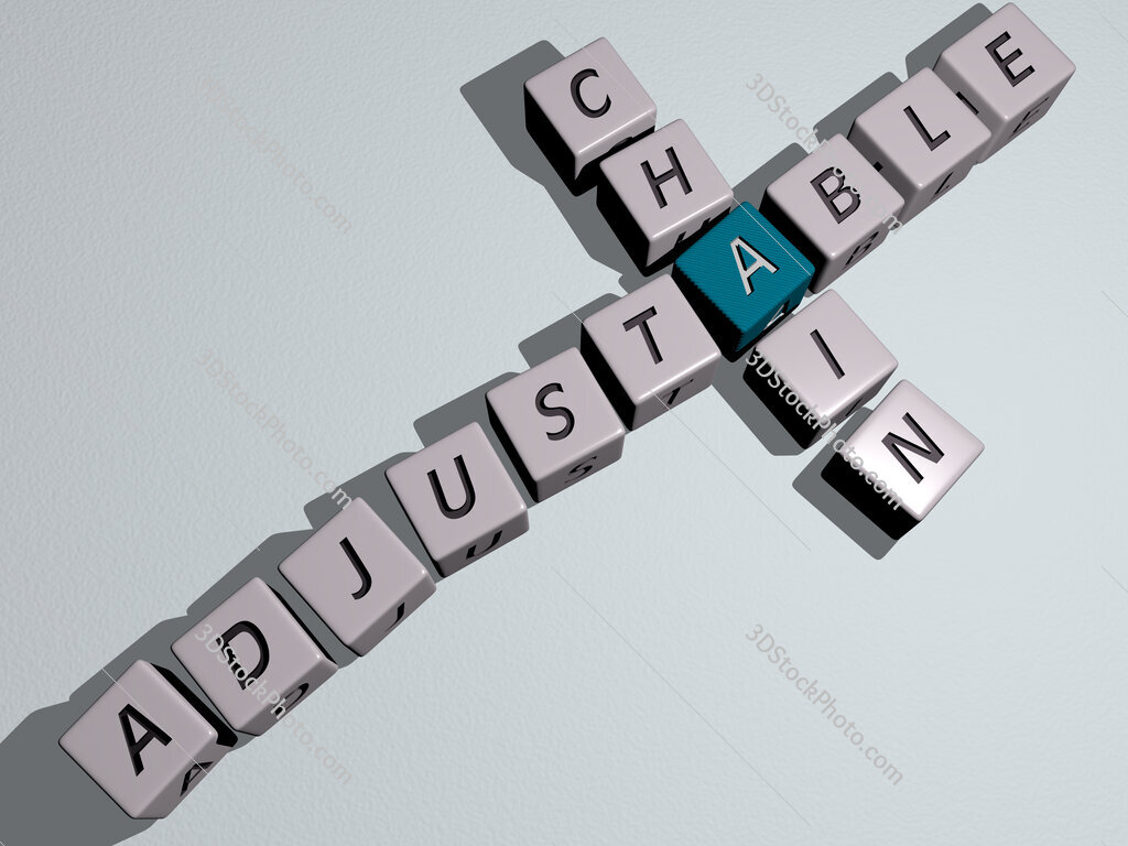 adjustable chain crossword by cubic dice letters