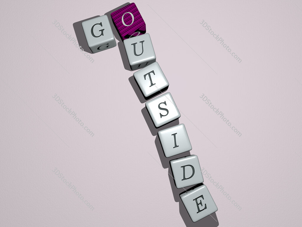 go outside crossword by cubic dice letters
