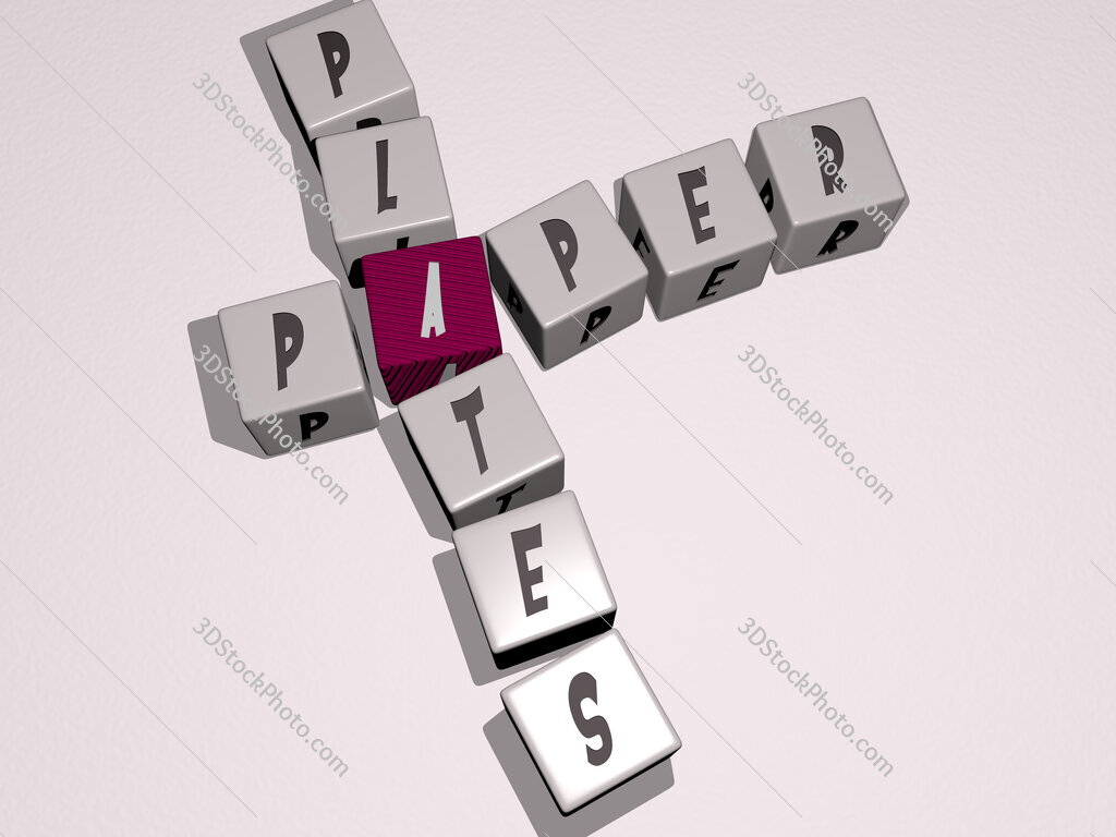paper plates crossword by cubic dice letters