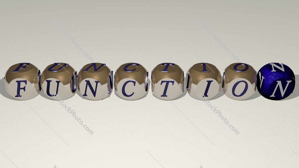 function text by cubic dice letters
