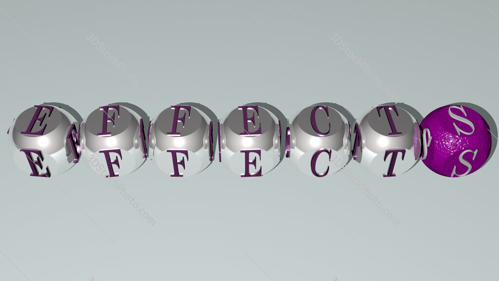 effects text by cubic dice letters