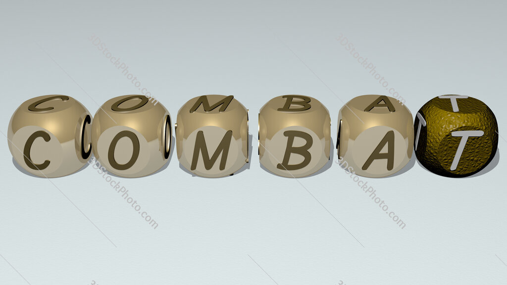 combat text by cubic dice letters