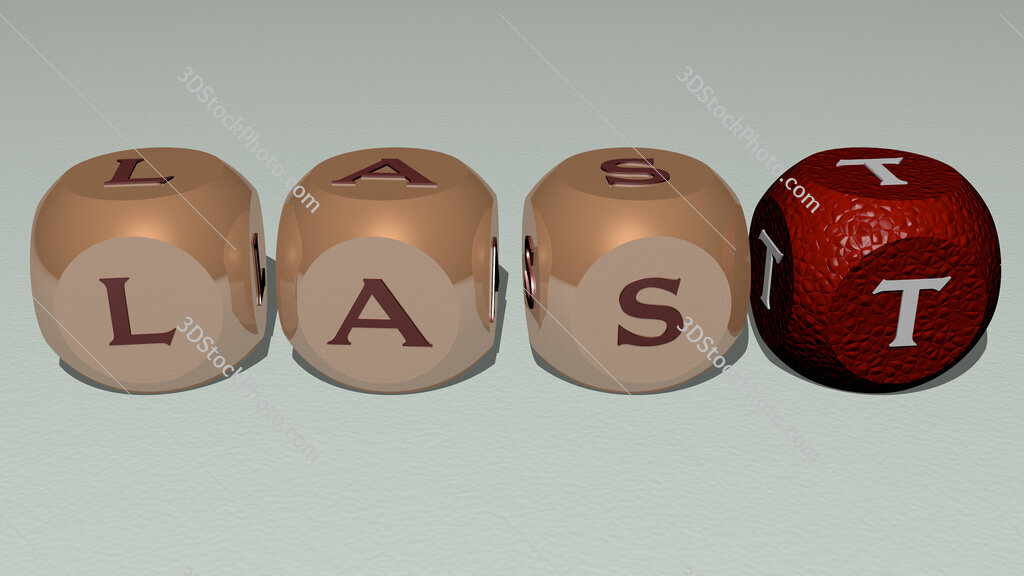 last text by cubic dice letters
