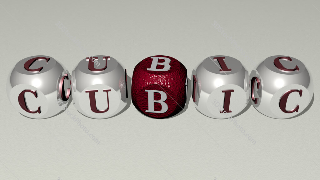 cubic text by cubic dice letters