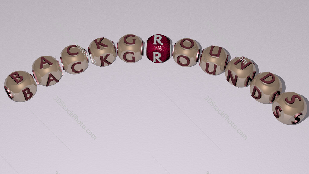 backgrounds curved text of cubic dice letters