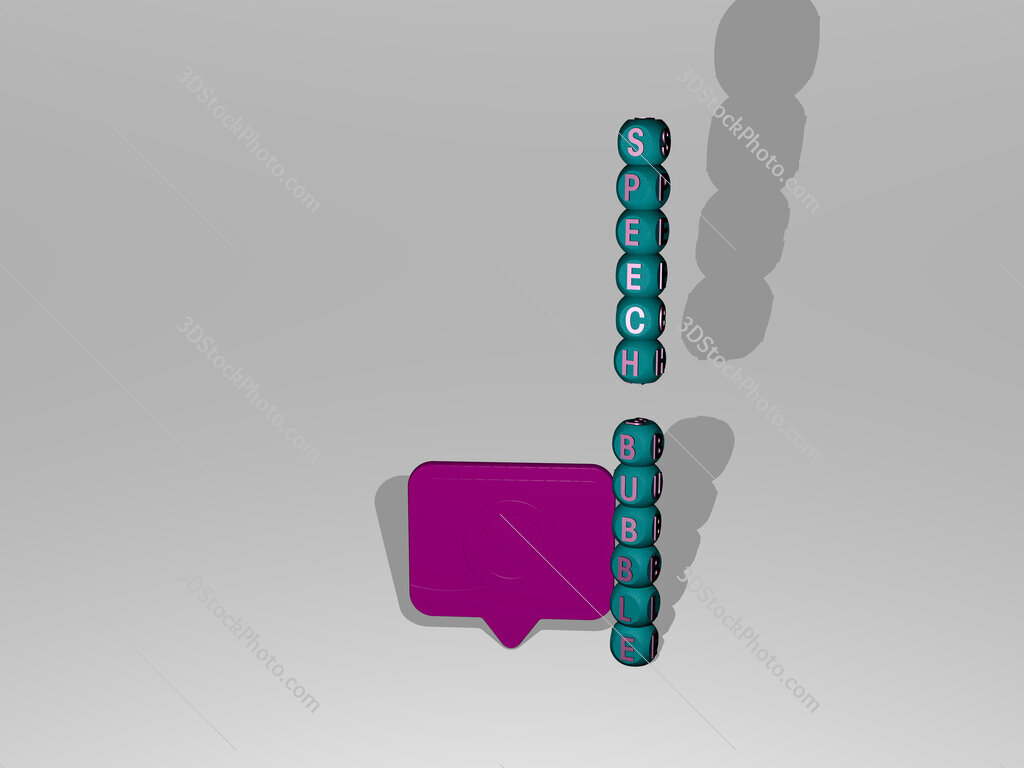 speech-bubble text beside the 3D icon