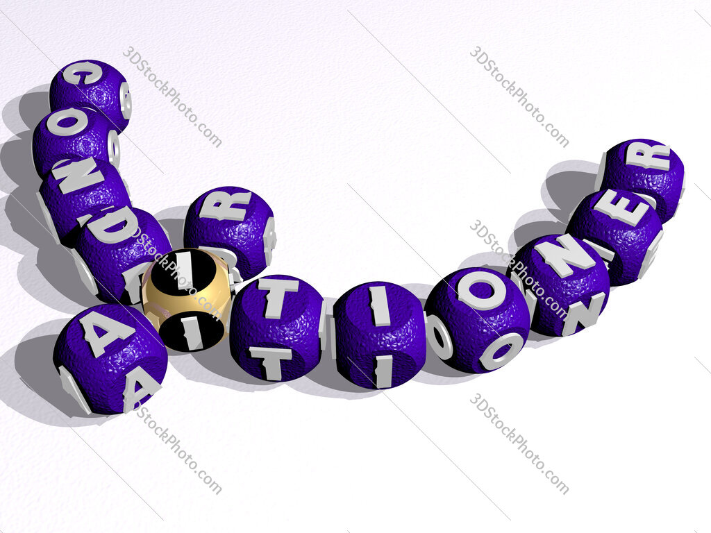 air conditioner curved crossword of cubic dice letters