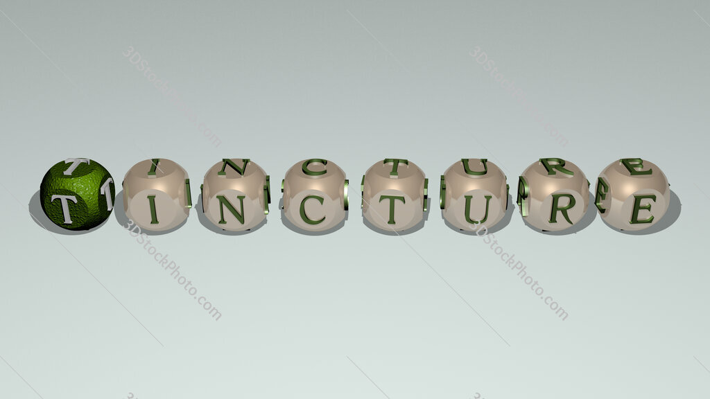 tincture text by cubic dice letters