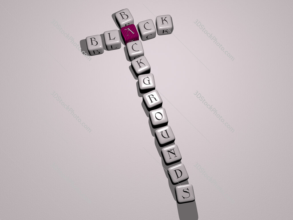 black backgrounds crossword by cubic dice letters