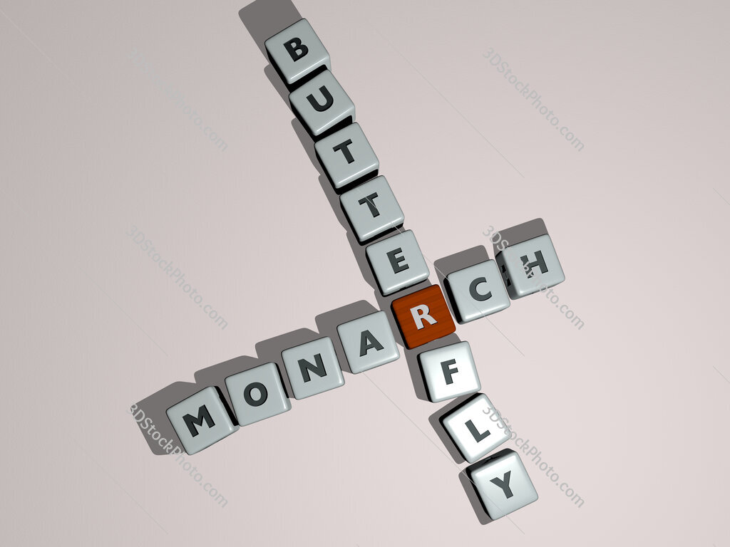 monarch butterfly crossword by cubic dice letters
