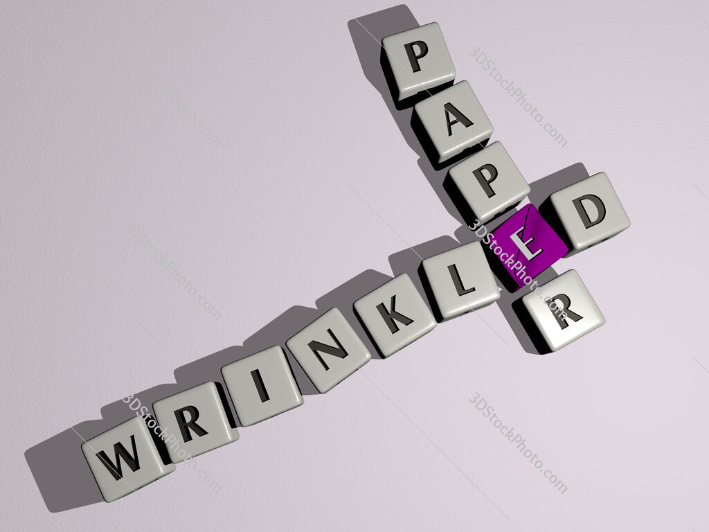 wrinkled paper crossword by cubic dice letters