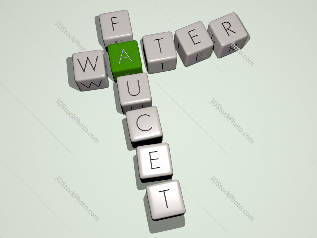 water faucet crossword by cubic dice letters