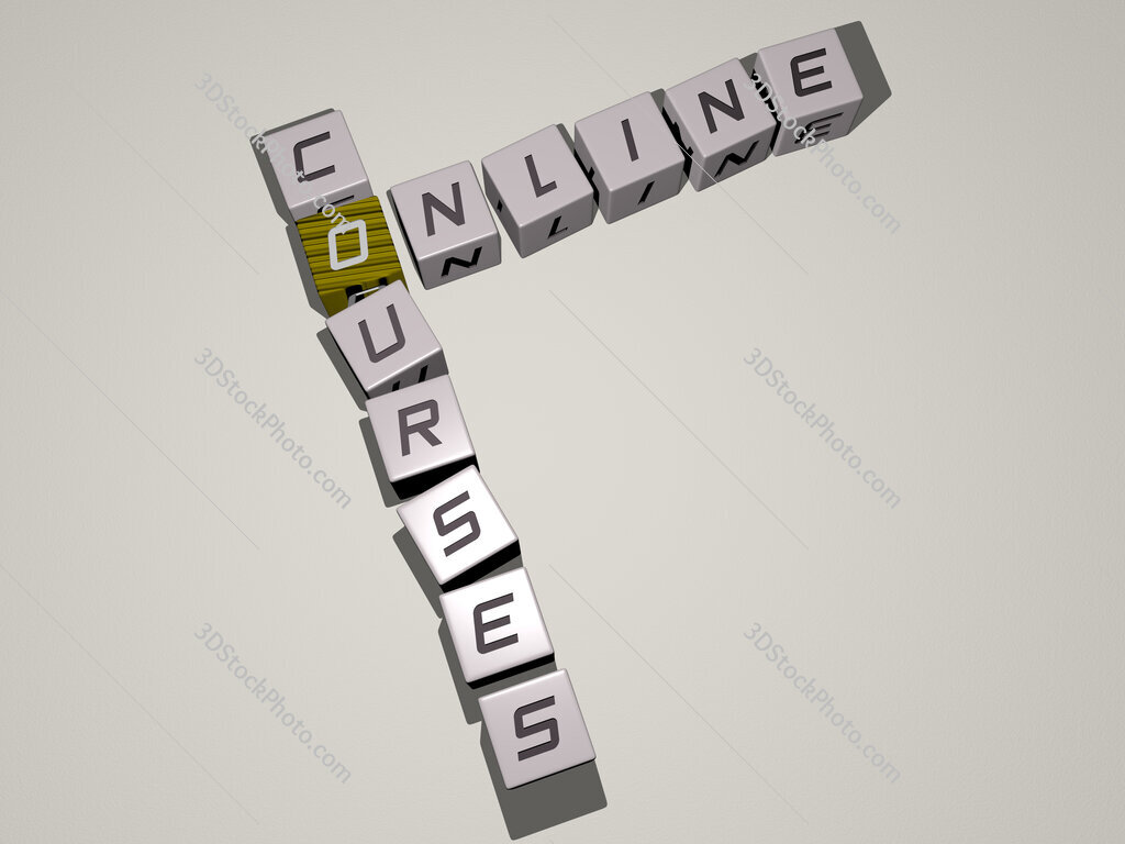 online courses crossword by cubic dice letters