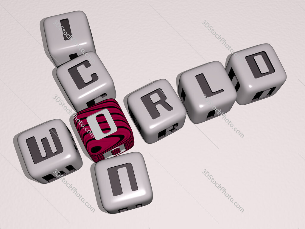 world icon crossword by cubic dice letters