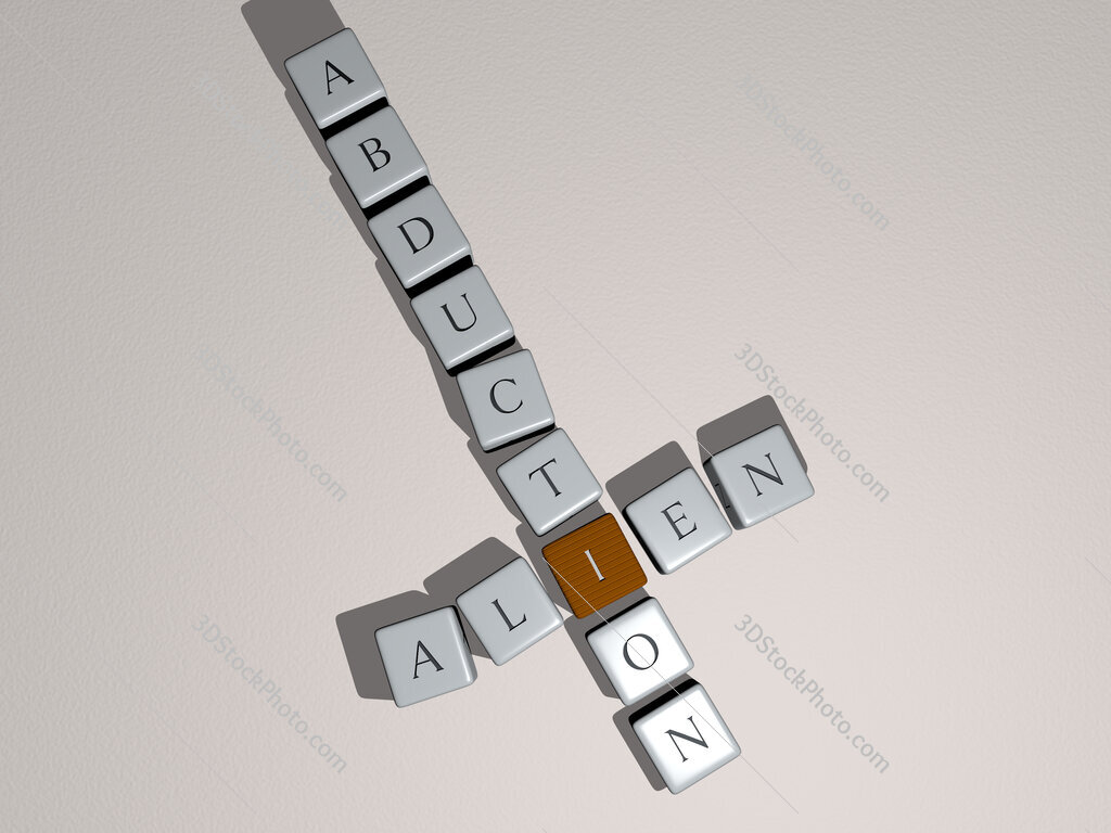 alien abduction crossword by cubic dice letters