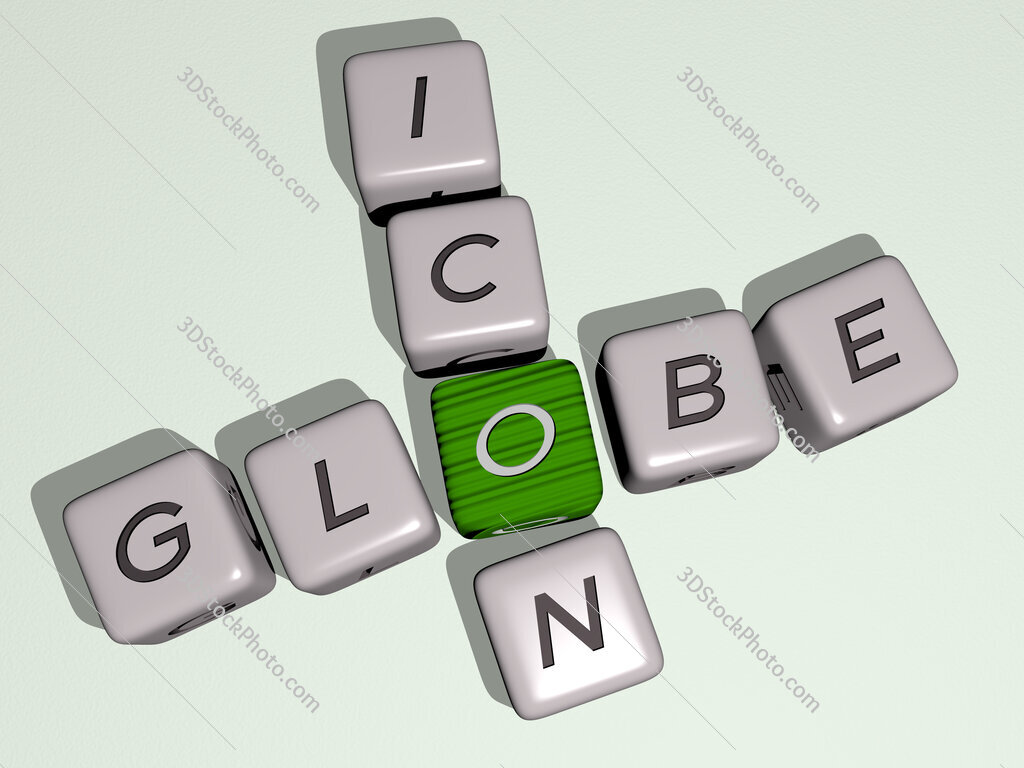 globe icon crossword by cubic dice letters