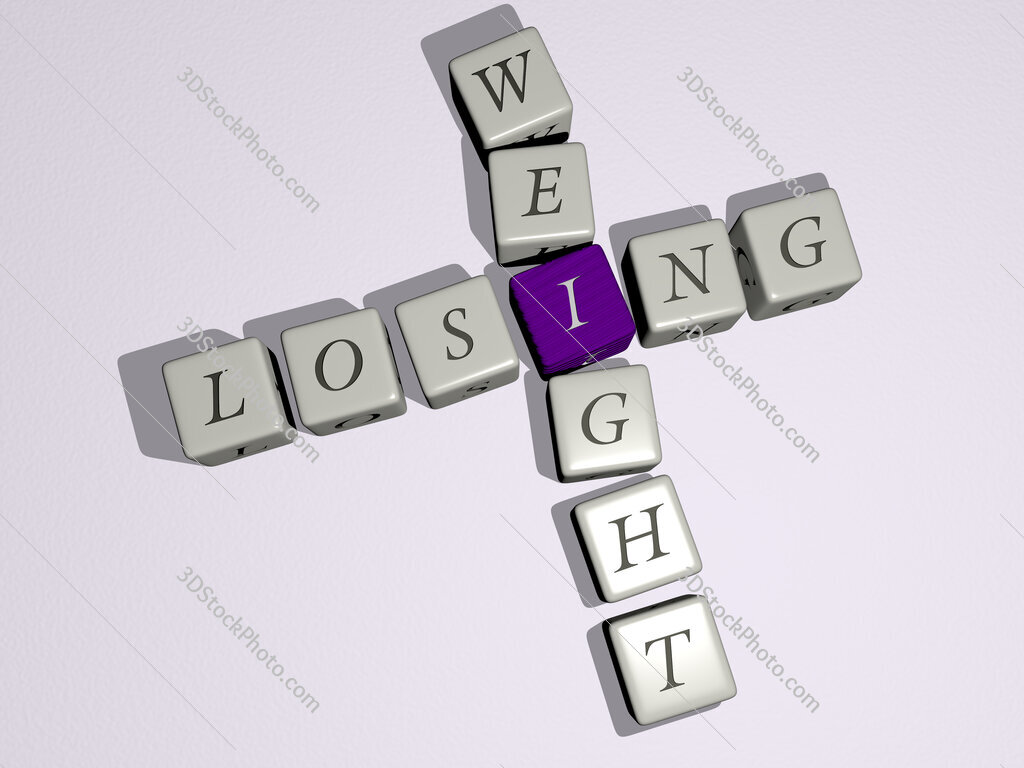 losing weight crossword by cubic dice letters