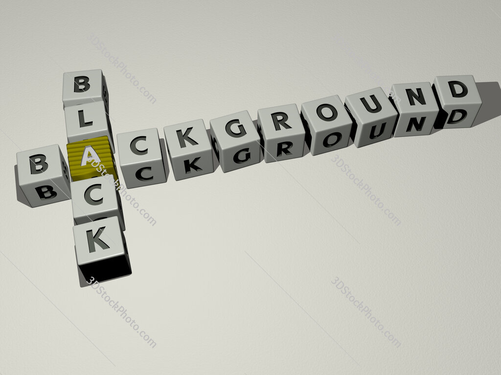 background black crossword by cubic dice letters