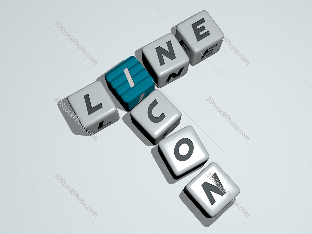 line icon crossword by cubic dice letters