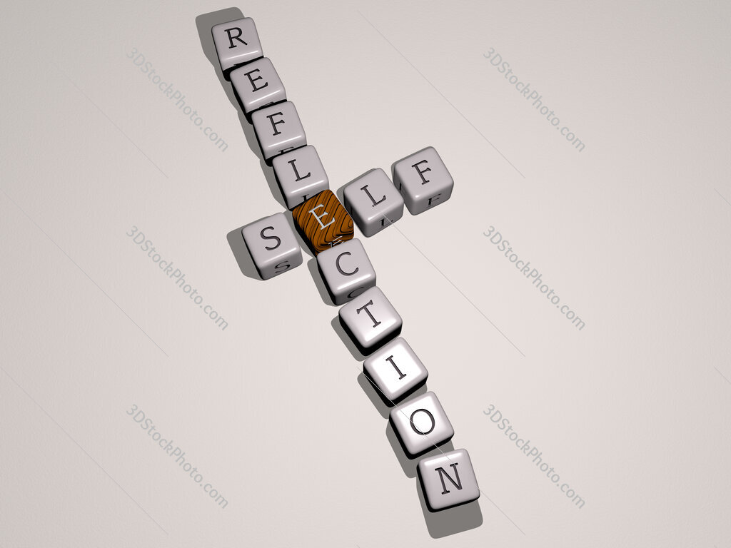 self reflection crossword by cubic dice letters