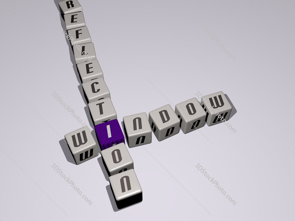 window reflection crossword by cubic dice letters