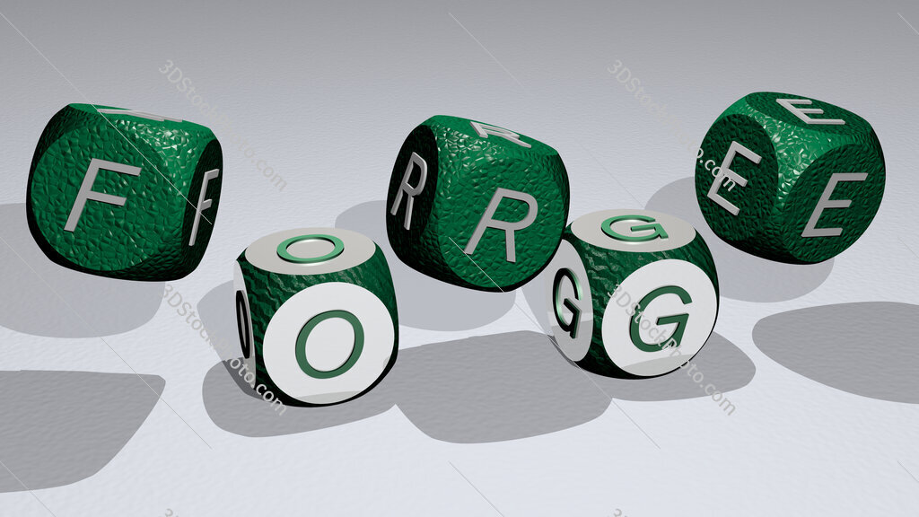 forge text by dancing dice letters