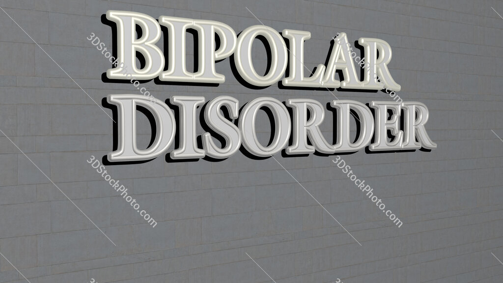 bipolar disorder text on textured wall