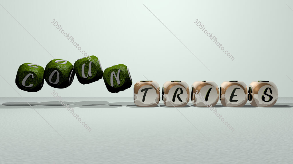countries dancing cubic letters