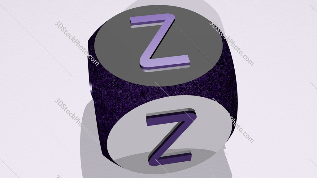 z text by dancing dice letters