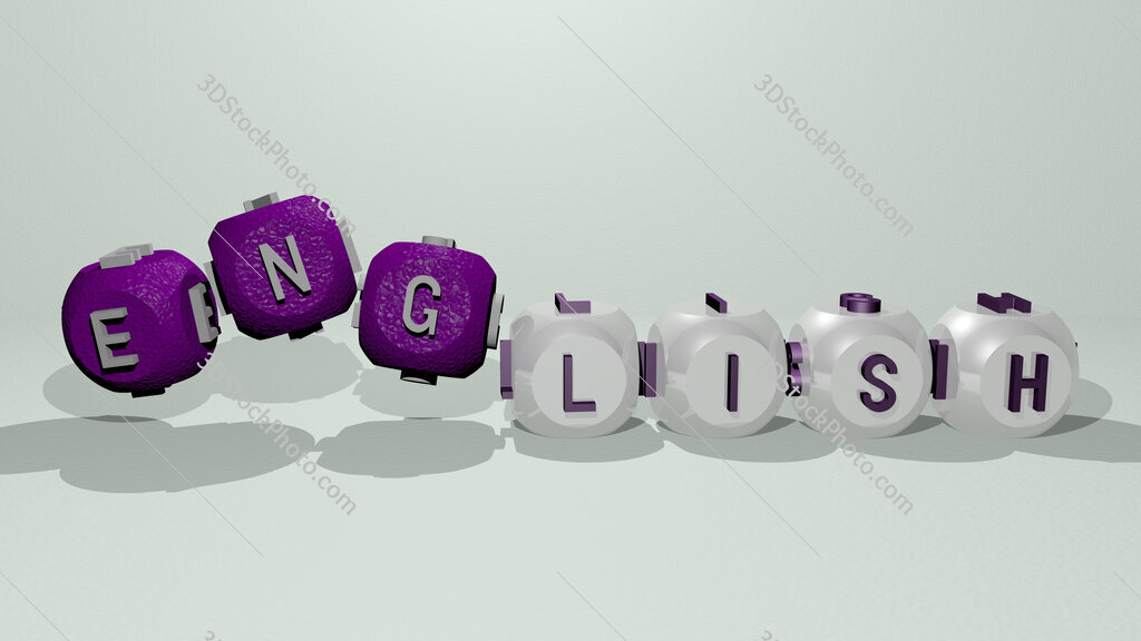 english dancing cubic letters