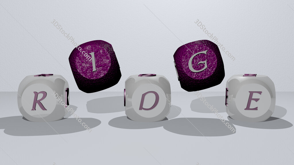 ridge dancing cubic letters