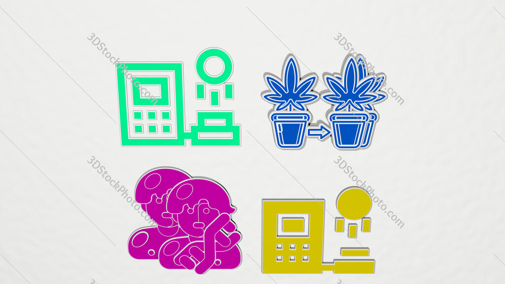 clone colorful set of icons