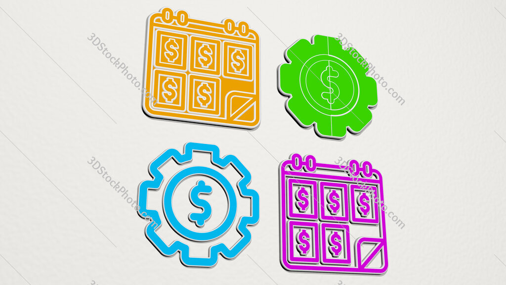 passive colorful set of icons