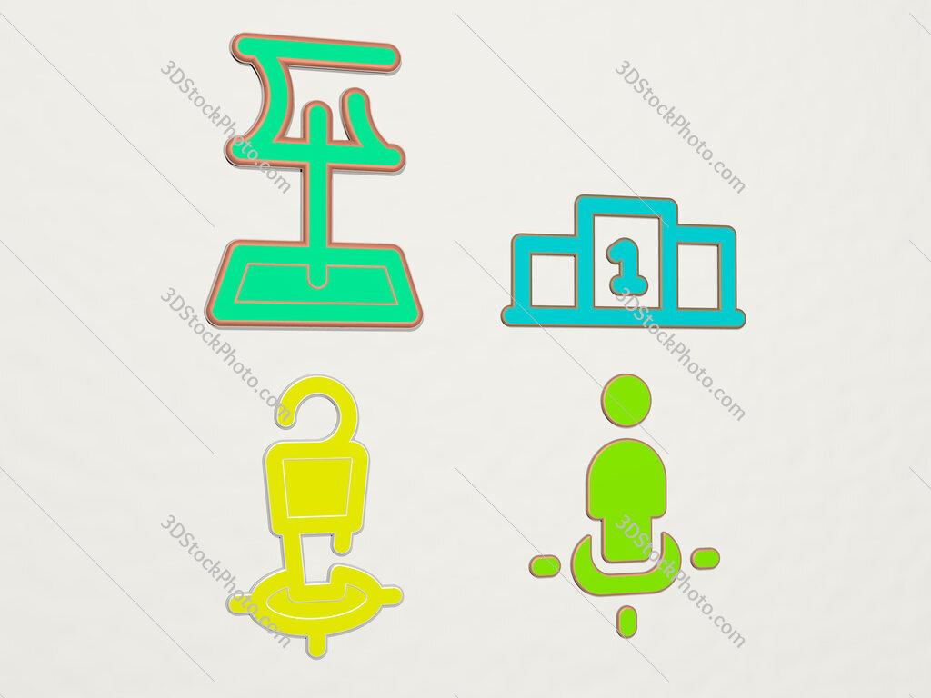 position 4 icons set