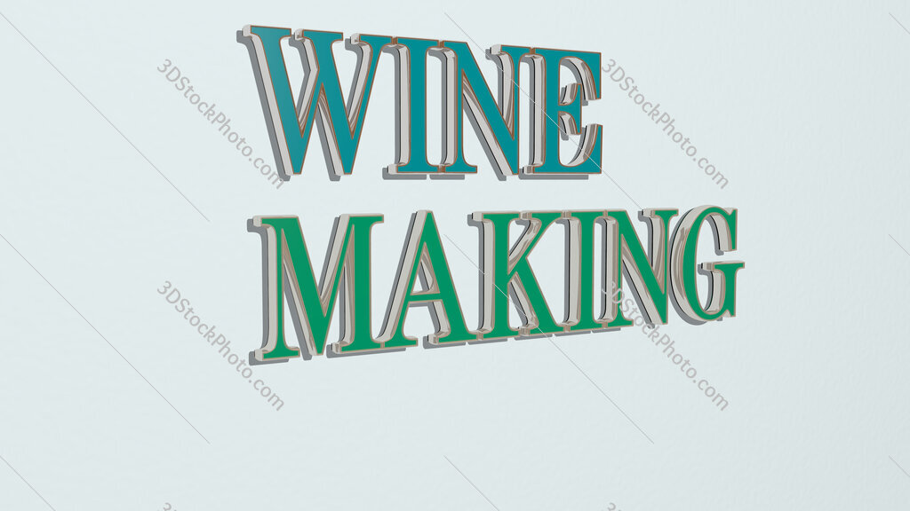 wine making text on the wall