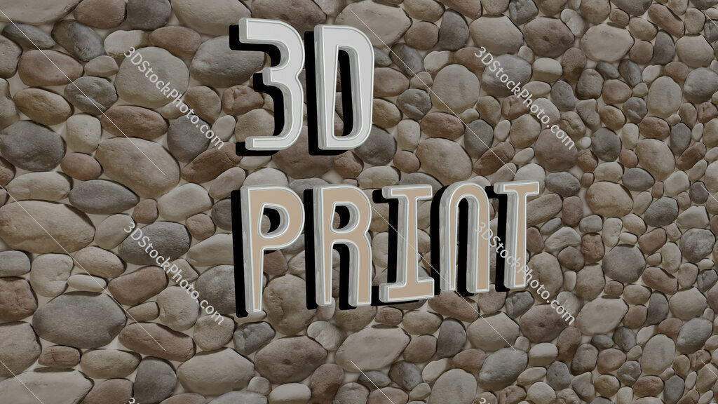 3d print text on textured wall