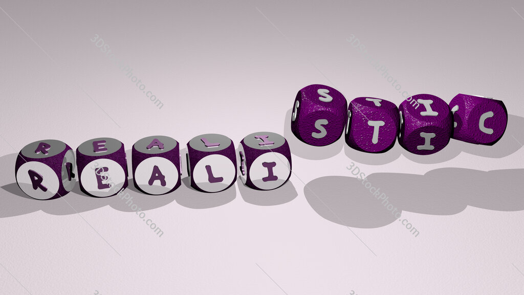 realistic text by dancing dice letters