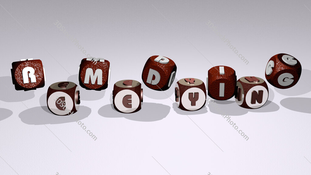 remedying text by dancing dice letters
