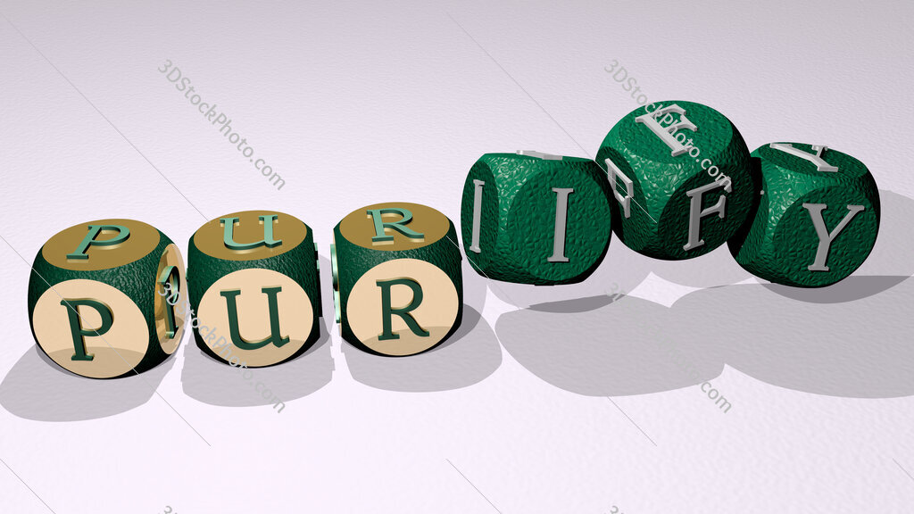 purify text by dancing dice letters