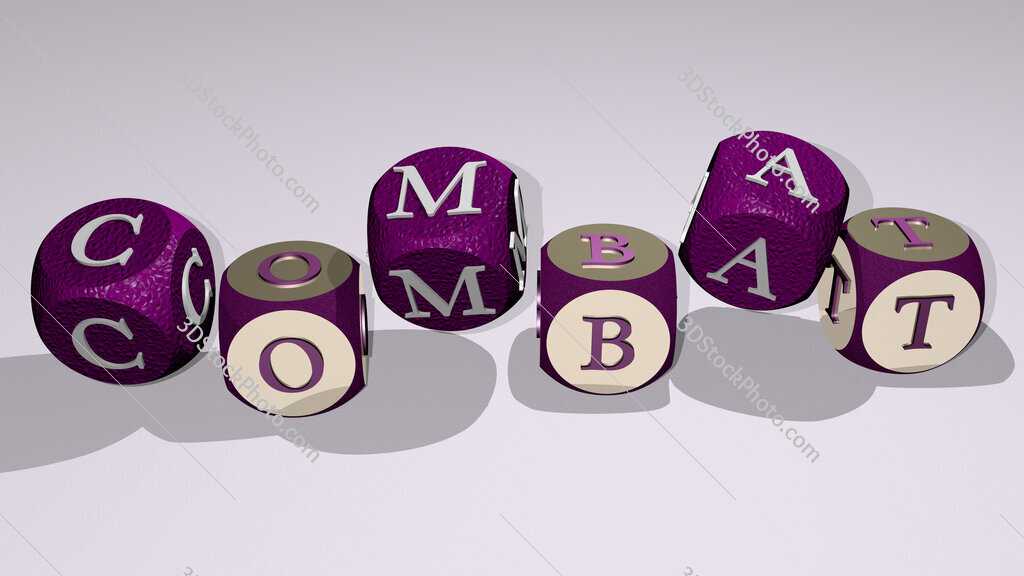 combat text by dancing dice letters