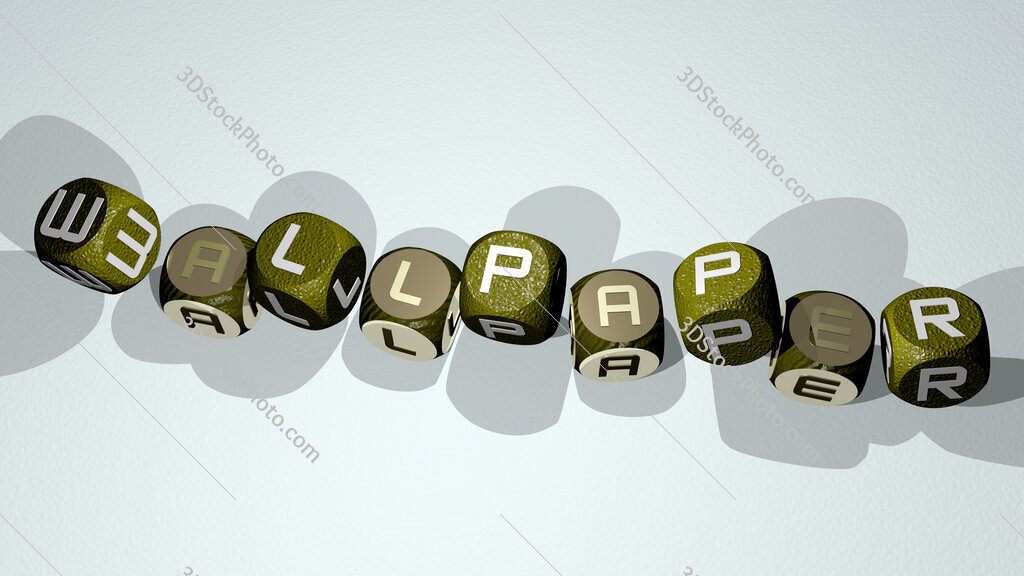 wallpaper text by dancing dice letters