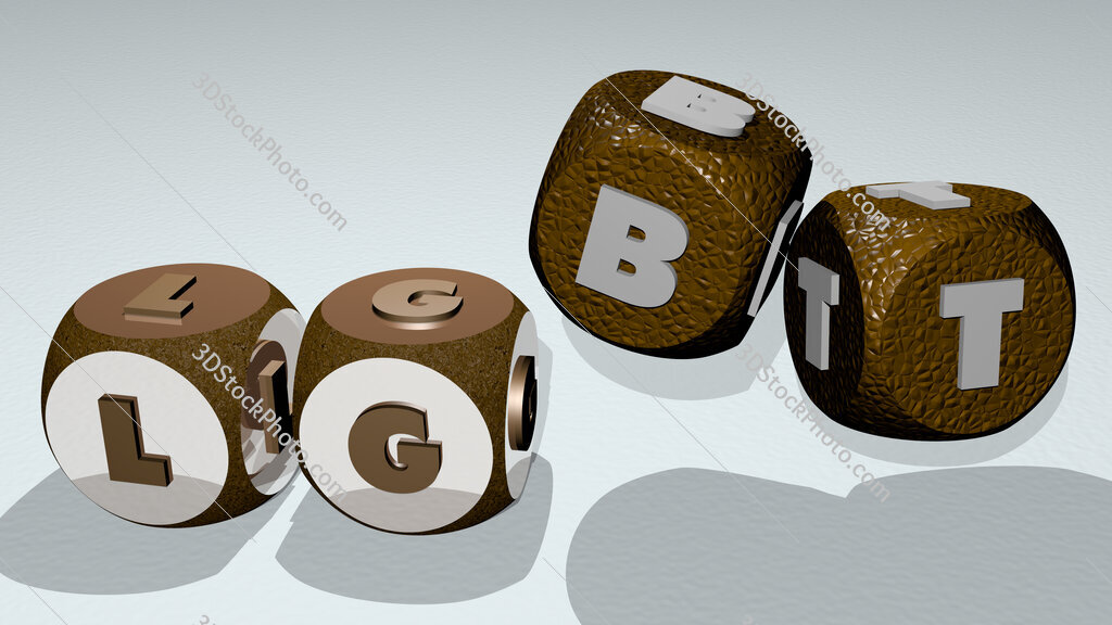 lgbt text by dancing dice letters