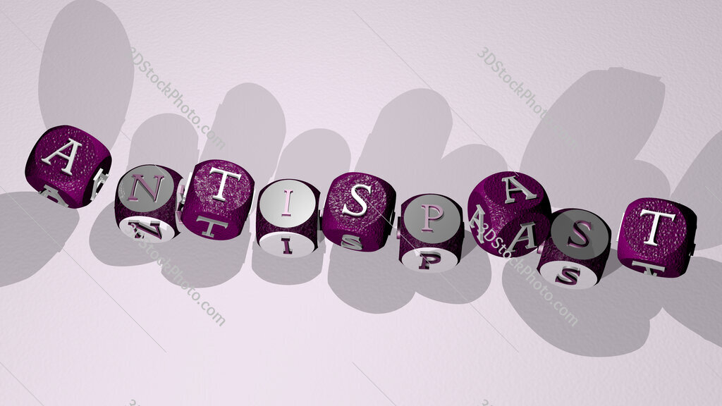 antispast text by dancing dice letters